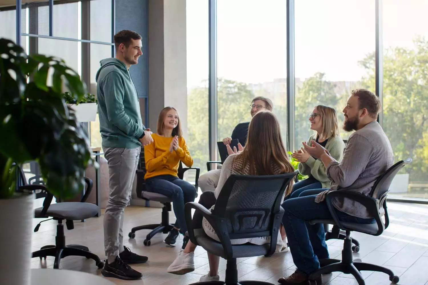 authentic group therapy meeting