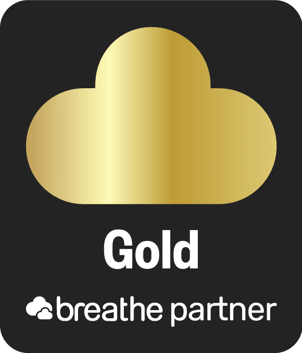 gold breathe partner badge